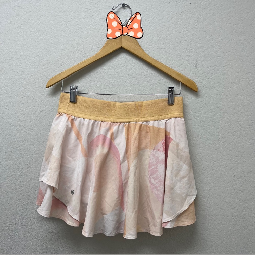 LULULEMON Court Rival Skirt Garrogeo Multi Pastel Size 8 ( Long Length )